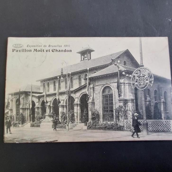Oude postkaart Wereldtentoonstelling 1910, Enlèvement ou Envoi