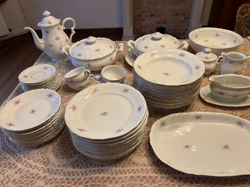 eetservies, Huis en Inrichting, Keuken | Servies, Gebruikt, Compleet servies, Overige stijlen, Porselein, Ophalen