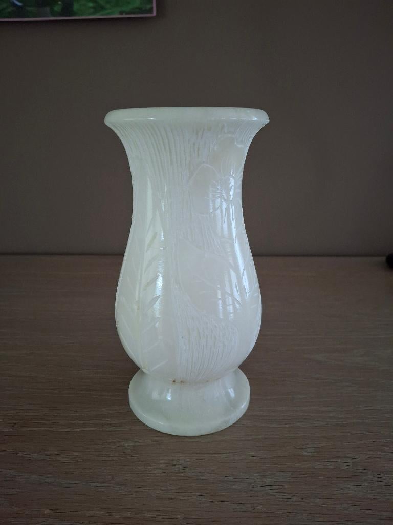 Marmeren lamp, vaas en asbak, Ophalen