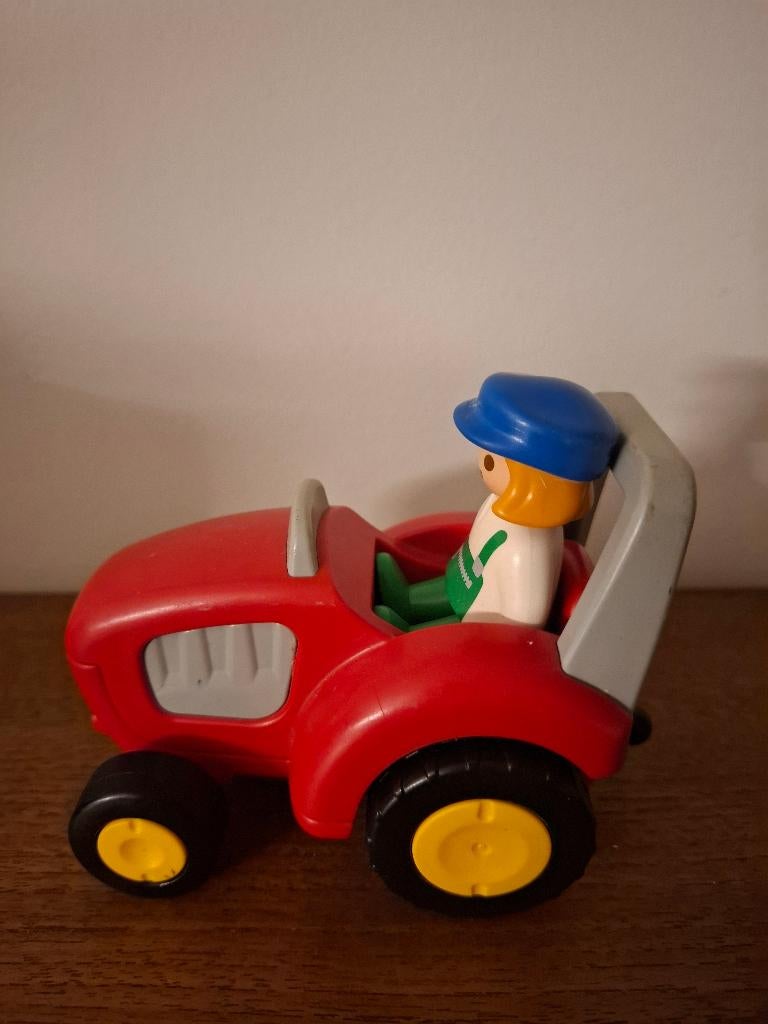 Playmobil 123 Tractor met boer, Enlèvement, Comme neuf