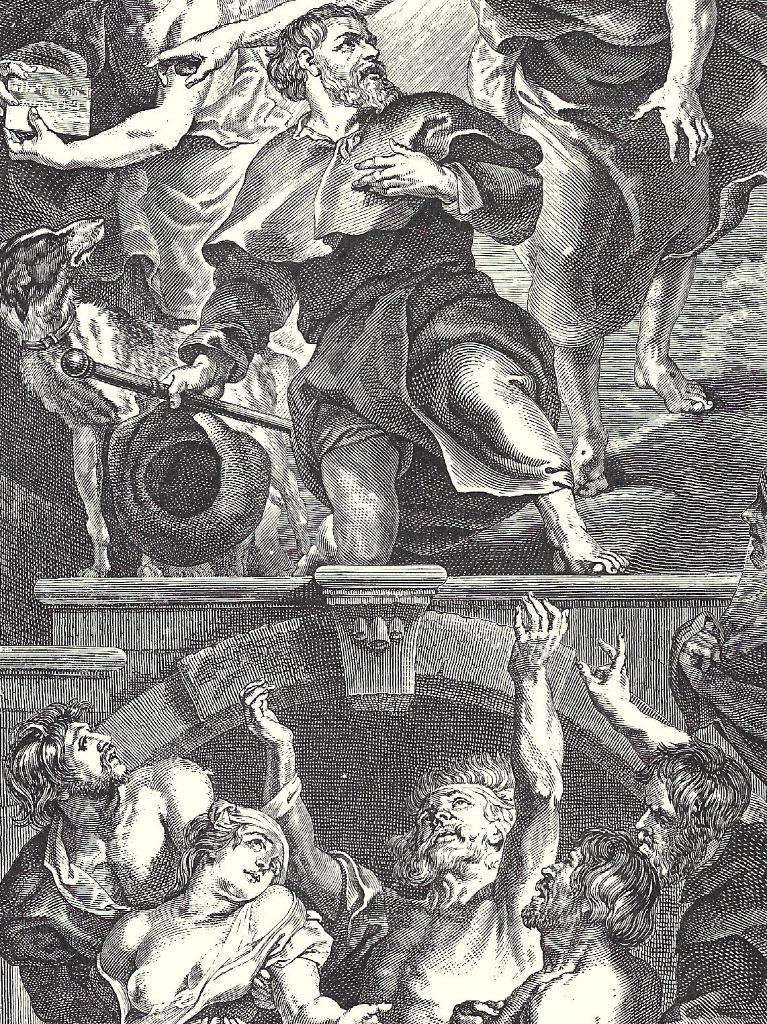 1892 - Aalst - Sint Roch in de Sint-Martinuskerk, Antiek en Kunst, Ophalen of Verzenden