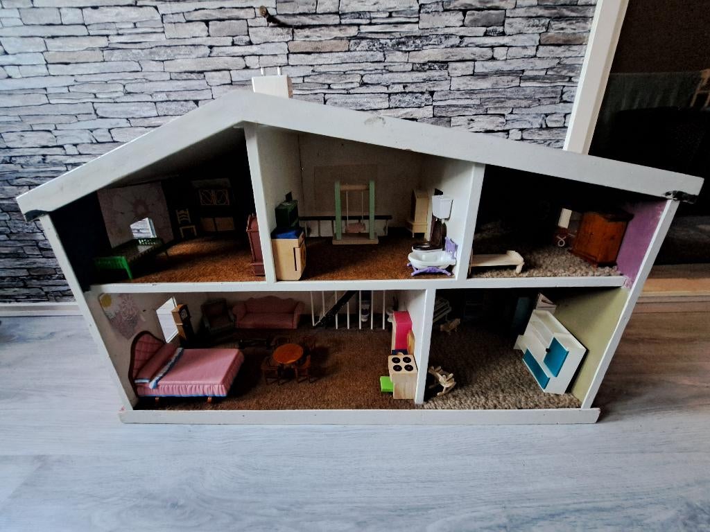 Maison de poupée Lundby - réplique faite à la main avec acc., Enlèvement ou Envoi, Comme neuf, Maison de poupées