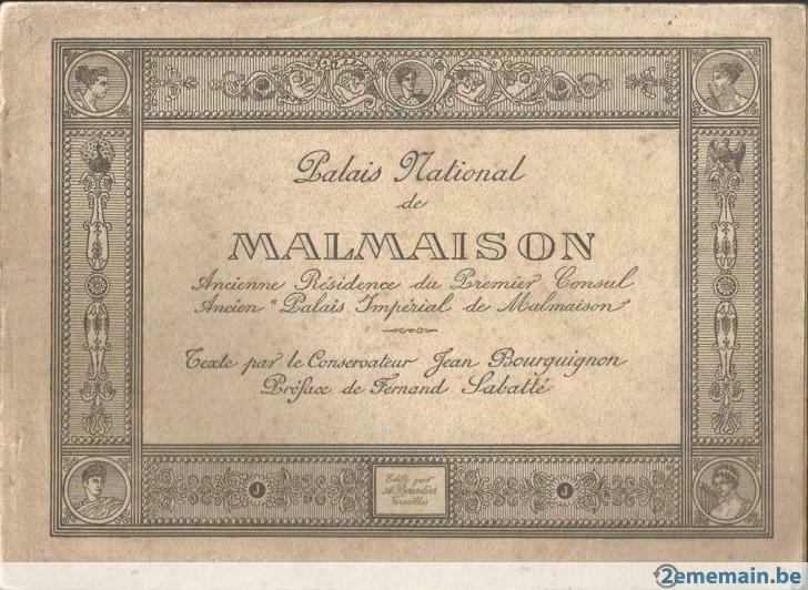 VIEUX LIVRE - Palais National de Malmaison - 1922- Fr & Angl