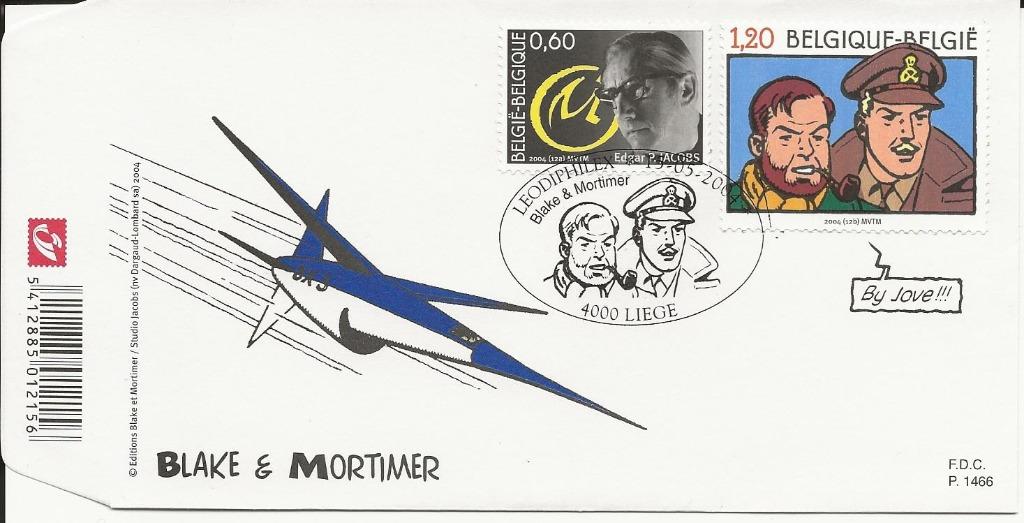 Bandes dessinées : Blake & Mortimer - FDC, Timbres & Monnaies, Envoi, Affranchi, Autres thèmes