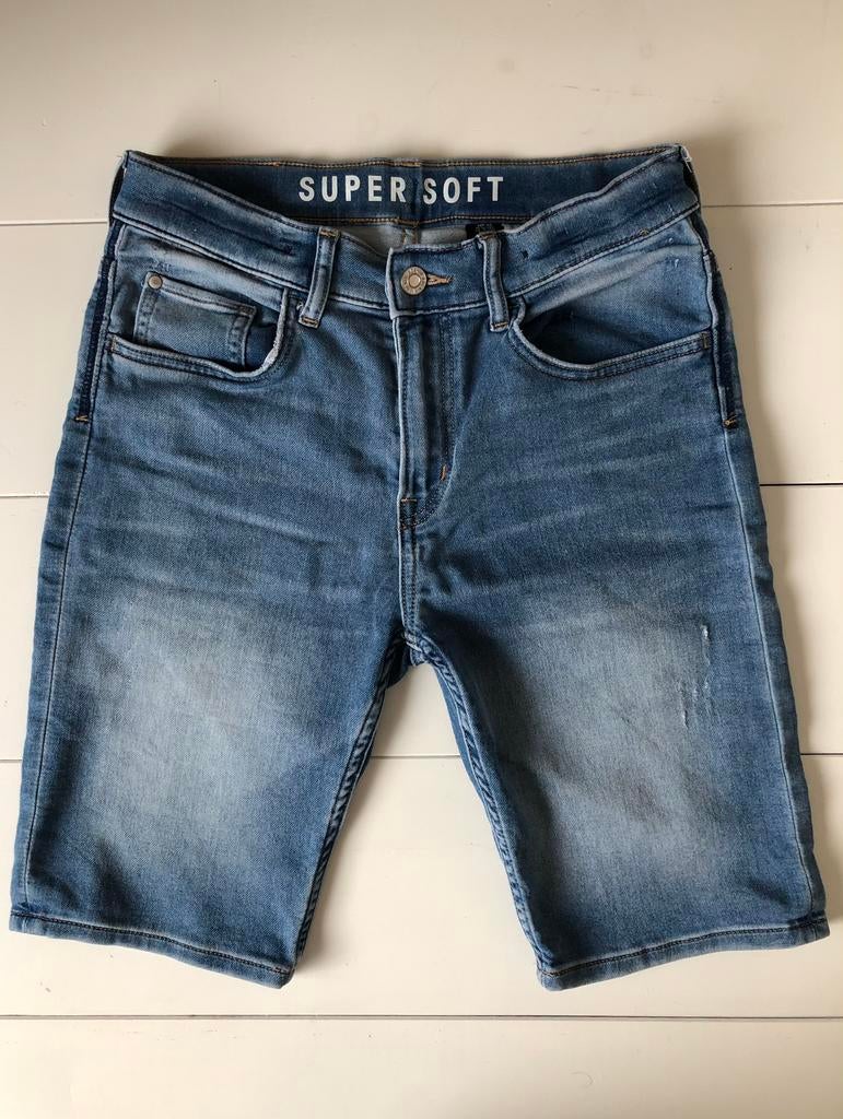 jeans short Super Soft Slim Fit H&M 12-13 j 152 158 jongens, Kinderen en Baby's, Broek, Gebruikt, H&M, Ophalen of Verzenden