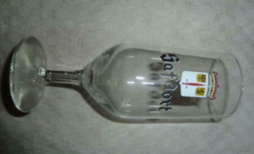 #E bier glas SAFDORT Brij Dendria / De Gheest - Aalst, Verzamelen, Glas en Drinkglazen, Nieuw, Bierglas, Ophalen of Verzenden