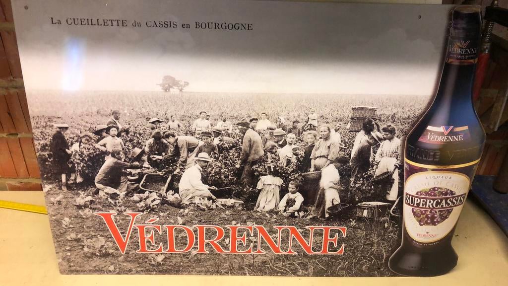 Reclamebord Véndrenne likeur, Verzamelen, Merken en Reclamevoorwerpen, Ophalen of Verzenden, Nieuw, Reclamebord