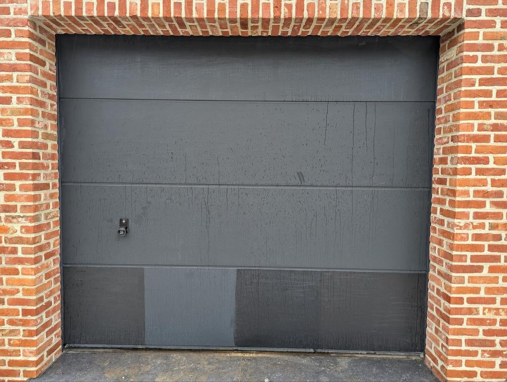 Garagepoort 247cm breedte, 215 cm hoogte zonder motor