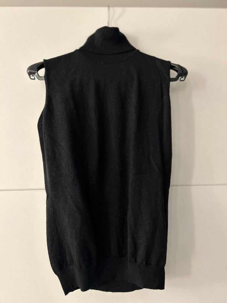 Tex mouwloze top met rolkraag, Zwart, Maat 46/48 (XL) of groter, Ophalen of Verzenden, Zonder mouw