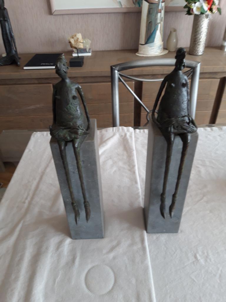 2 sculptures, Antiquités & Art, Art | Sculptures & Bois, Enlèvement