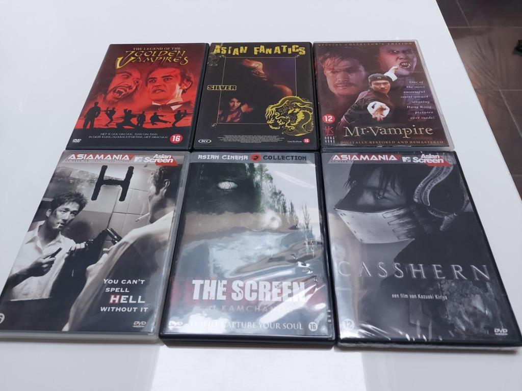 6 horror thriller asian dvd's te koop, Cd's en Dvd's, Ophalen of Verzenden, Zo goed als nieuw, Bovennatuurlijke thriller