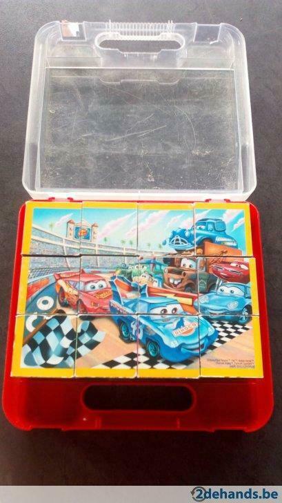Puzzel Cars (6 puzzels) in handig koffertje., Enlèvement ou Envoi, Utilisé