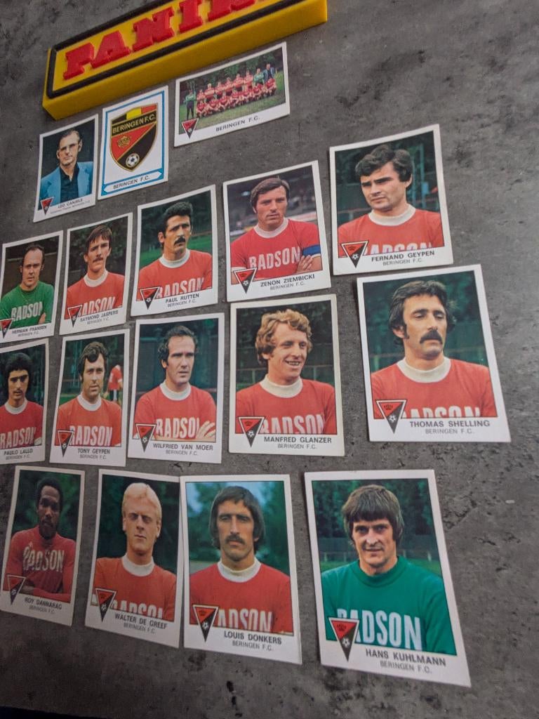 PANINI FOOTBALL 78 FC BERINGEN 17 STICKERS 1978 voetbal, Verzenden, Nieuw