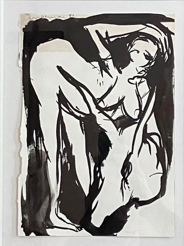 Inkttekening Piet Moerman (1955-2021), Antiquités & Art, Art | Dessins & Photographie, Enlèvement