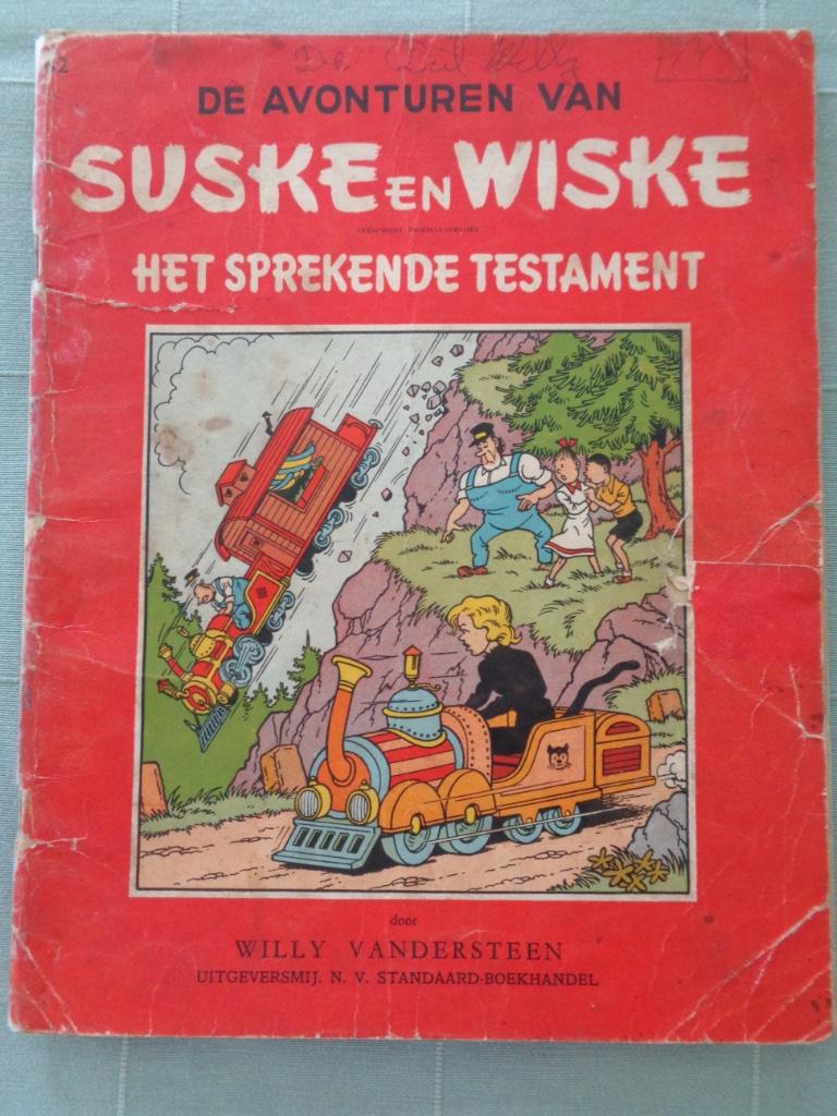Suske en Wiske - Het sprekende testament (1e druk 1958), Boeken, Stripverhalen, Ophalen of Verzenden