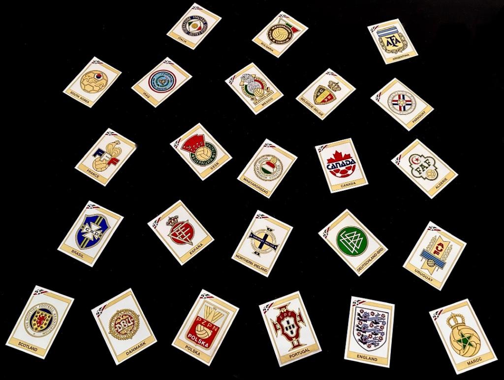 Panini Mexico 86 Emblemen Badges 24x WK 1986 Maradona, Verzenden, Nieuw
