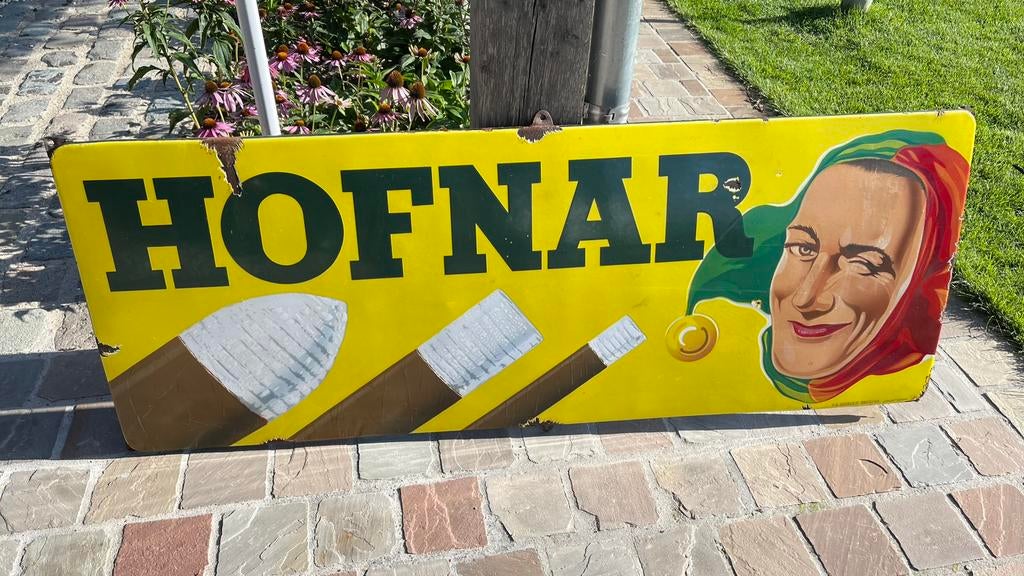 Emaille bord Hornar., Enlèvement, Utilisé, Panneau publicitaire