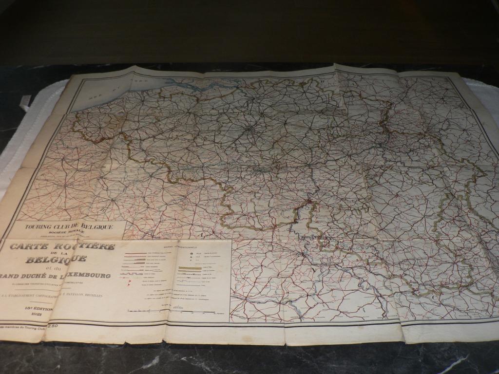 landkaart 1921 15e édition Belgique imprimerie J.E.Goossens , Enlèvement ou Envoi, Belgique, Utilisé, Carte géographique