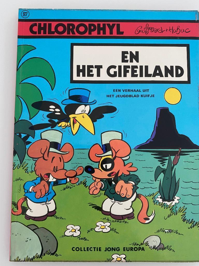 Chlorophyl en het gifeiland Macherot 1974, Boeken, Stripverhalen, Gelezen, Eén stripboek, Ophalen of Verzenden
