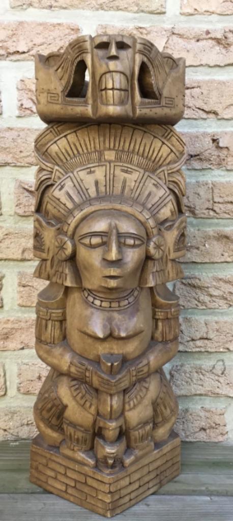 Meso maya aztèque - Totem de médecine américain 50 cm, Antiquités & Art, Enlèvement ou Envoi