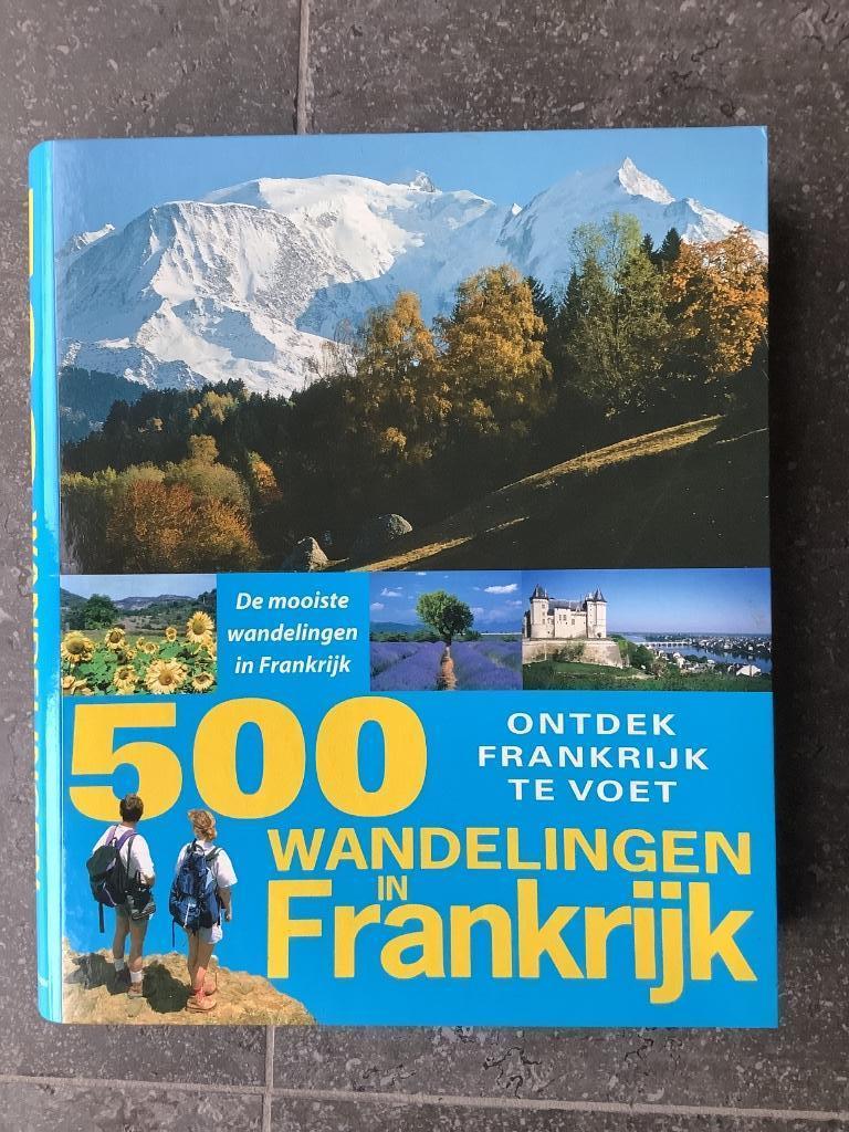 Map Boek 500 wandelingen in Frankrijk, Ophalen of Verzenden, Zo goed als nieuw