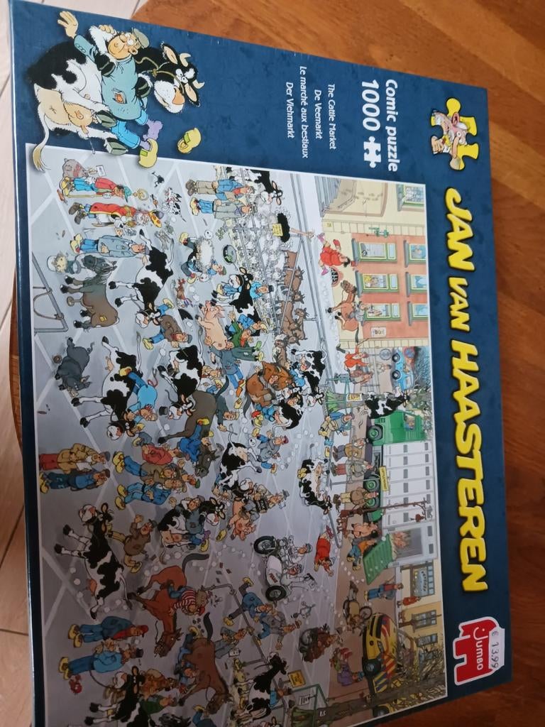 Nieuwe gesailde puzzel 1000st jan van haastern. De veemarkt, Ophalen of Verzenden