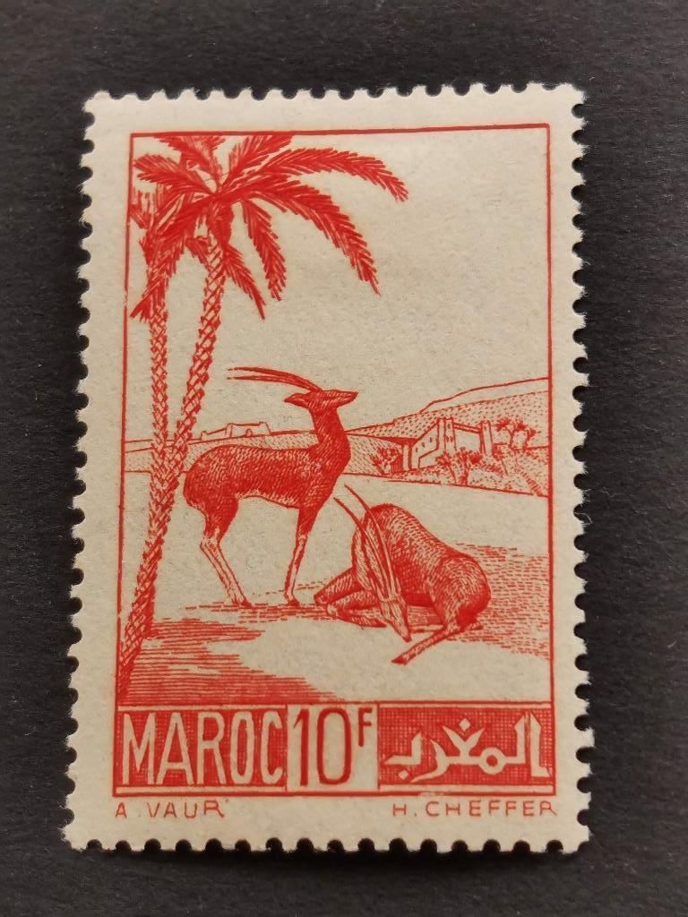 Marokko 1939 - wilde dieren - gazelle *, Postzegels en Munten, Ophalen of Verzenden, Marokko, Postfris