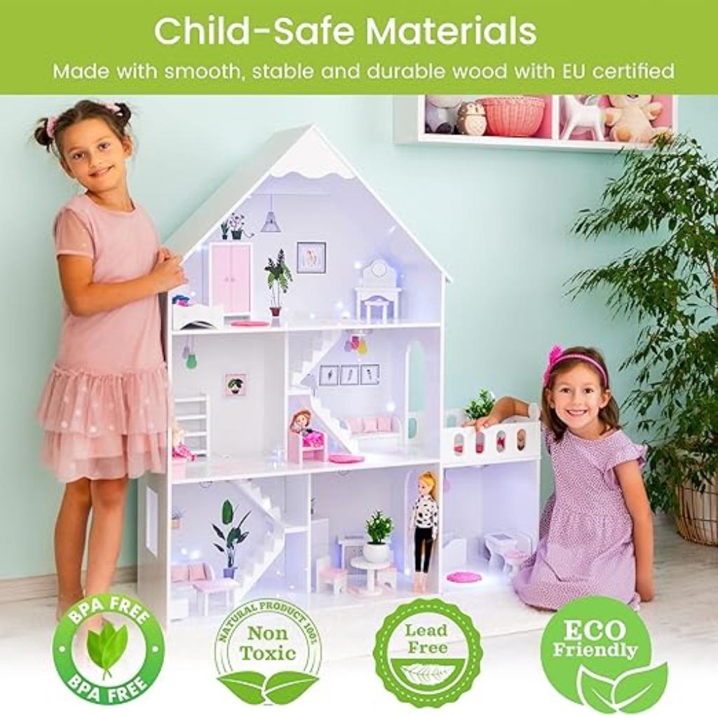Maison de poupée en bois Kinderplay LIVRAISON RAPIDE ET GRAT, Envoi, Neuf, Maison de poupées