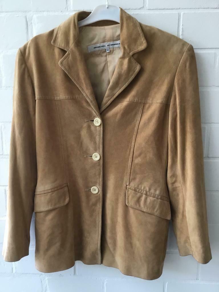 Gilet daim ARCHIE BY BRUPHILS, Taille 38/40 (M), Enlèvement ou Envoi, Beige, Manteau