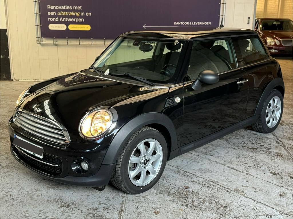 Mini Cooper // Benzine // Airco, Auto's, Mini, Zwart, Bedrijf, Handgeschakeld, 1400 cc