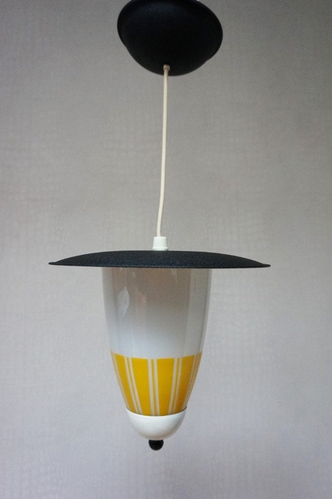 Klein vintage hallampje/plafondlampje uit de jaren 50, Ophalen, Gebruikt, Glas, Retro Vintage