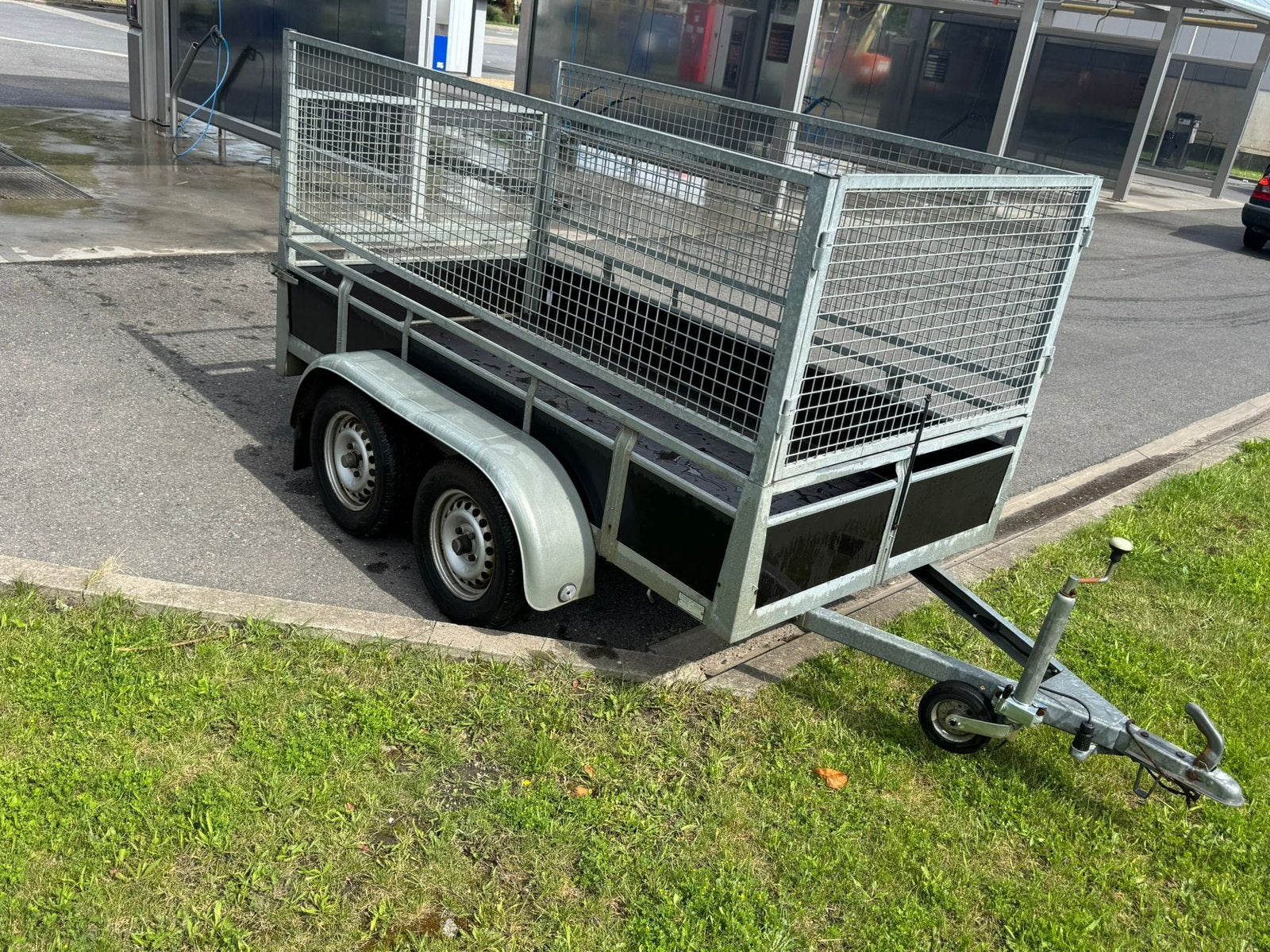 Dubbelas aanhangwagen MET LOOFREKKEN, Auto diversen, Aanhangers en Bagagewagens, Ophalen, Zo goed als nieuw