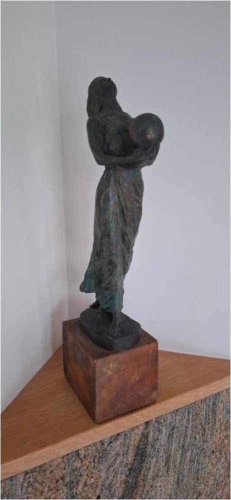 Beeldje in Brons Van Antoni Miro 1994, Antiek en Kunst, Ophalen of Verzenden, Brons