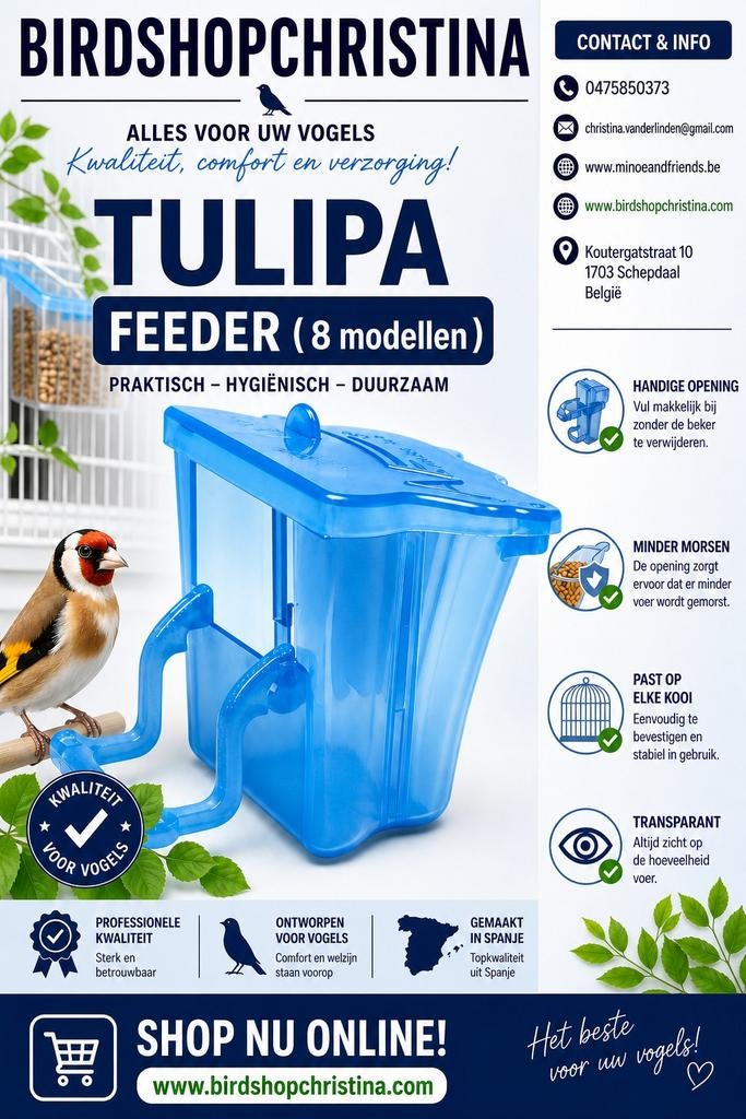 Tulipa Feeder ( 8 modellen ), Moldes Ave, Dieren en Toebehoren, Ophalen