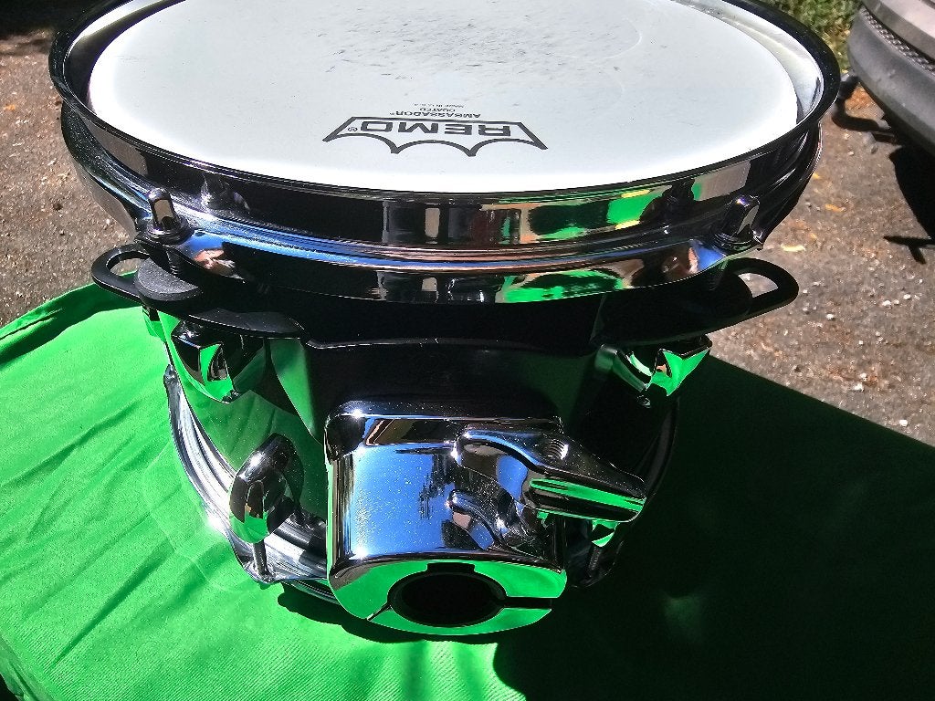 Pearl 10"x07" Export Gitzwart - Ambassador Coated, Muziek en Instrumenten, Ophalen of Verzenden, Zo goed als nieuw, Pearl