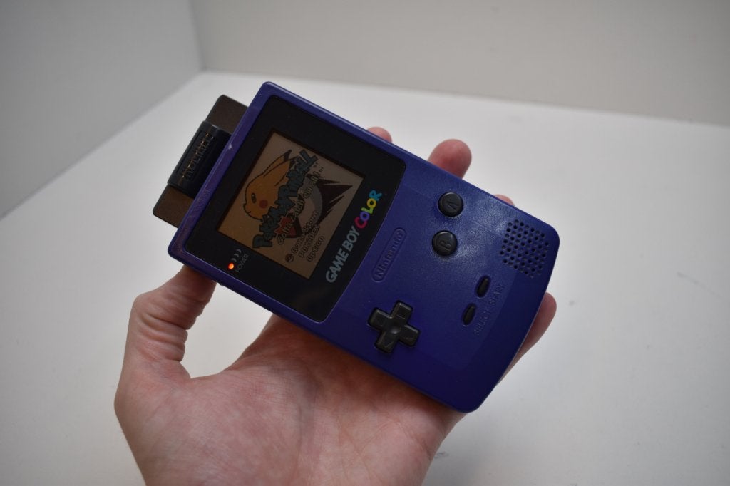 NINTENDO Game Boy Color Purple - POKEMON Pinball Bundle, Games en Spelcomputers, Ophalen of Verzenden, Gebruikt