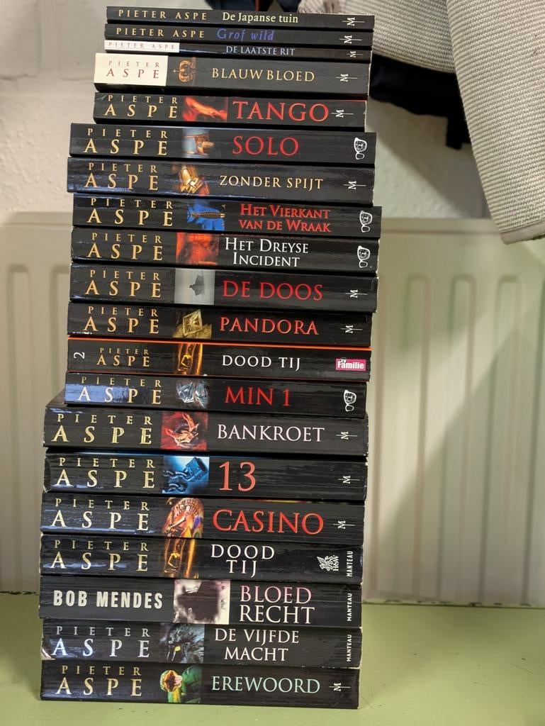 20 Misdaadromans Pieter Aspe  paperback, Boeken, Ophalen of Verzenden, Zo goed als nieuw, Pieter Aspe