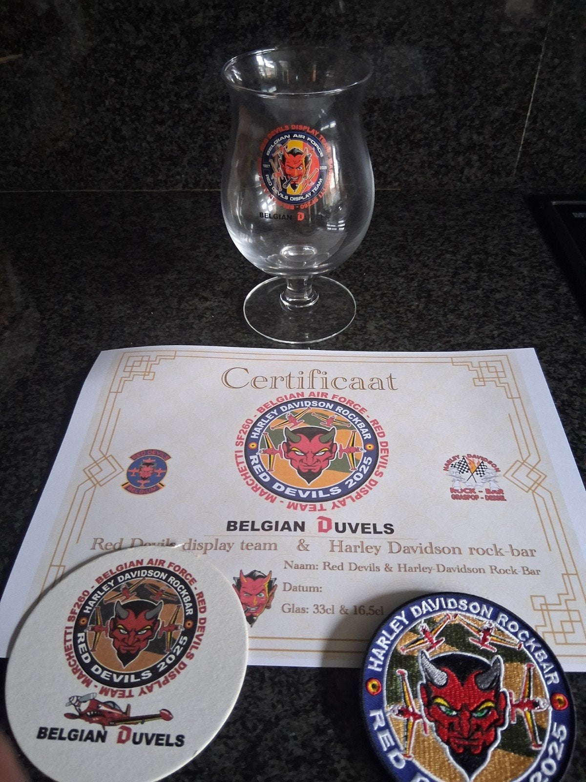 Duvel glas red devils, Ophalen of Verzenden, Duvel
