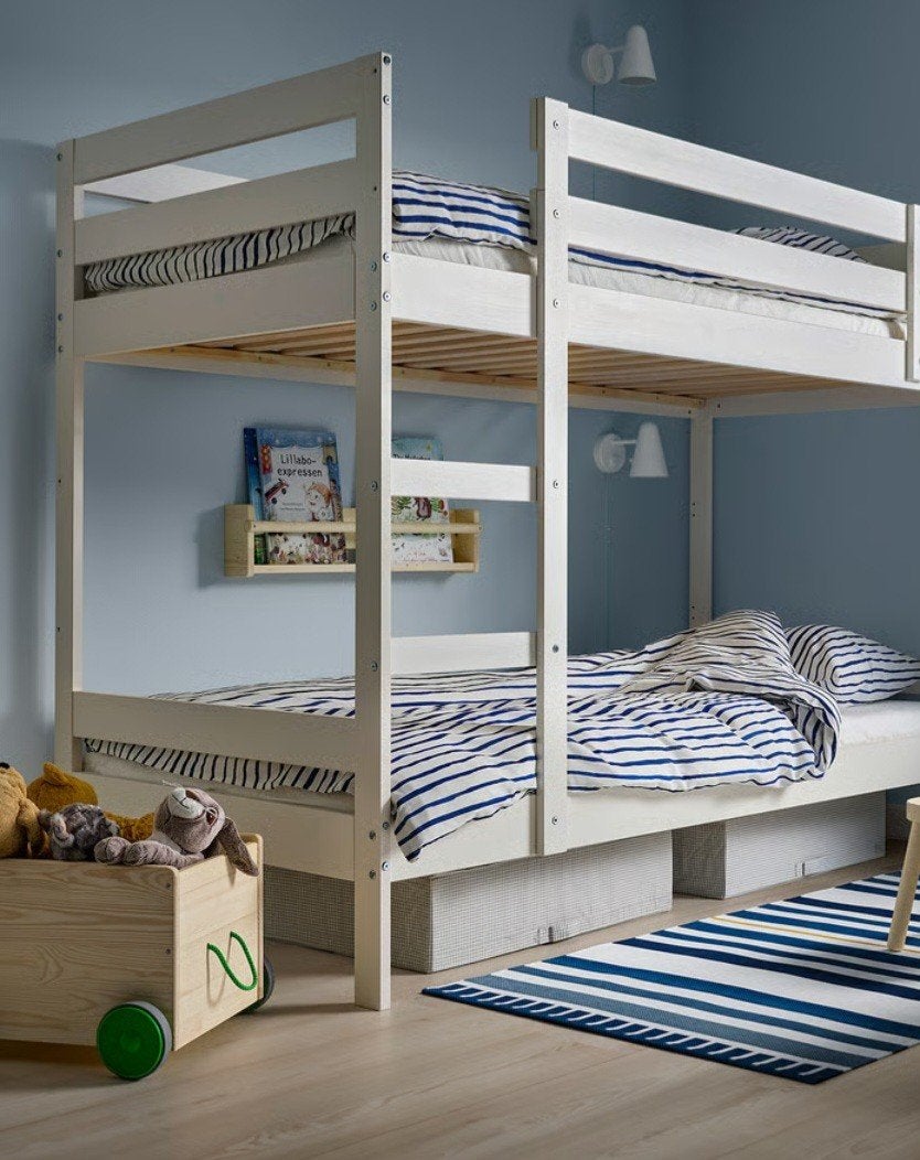 stapelbed ikea met matrassen, Ophalen, Zo goed als nieuw, Tweepersoons, Stapelbed
