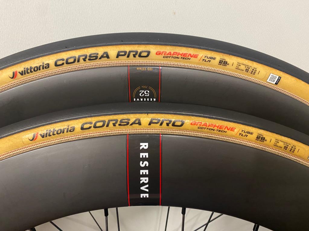 2x Vittoria Corsa Pro Graphene Cotton TLR 28mm, Fietsen en Brommers, Fietsonderdelen, Gebruikt, Band, Ophalen of Verzenden, Rubber