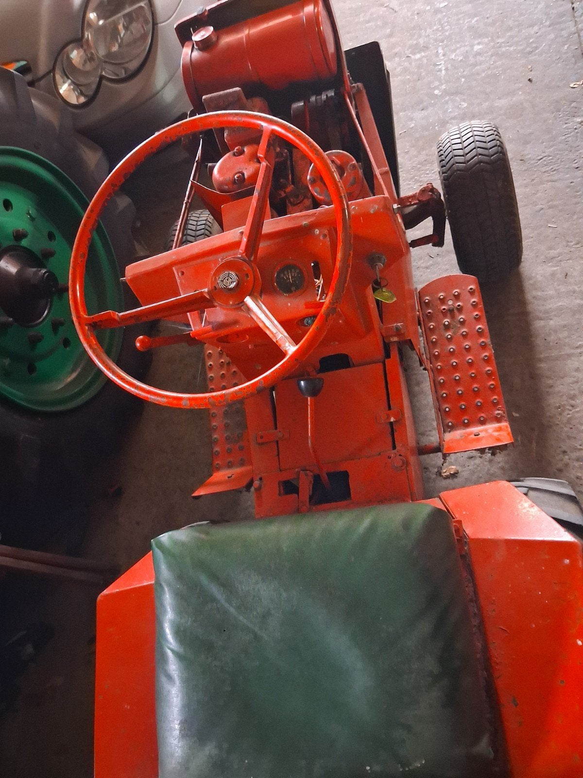 kleine grasmaaier omgebouwd naar tractor, Enlèvement, Utilisé, Autres marques
