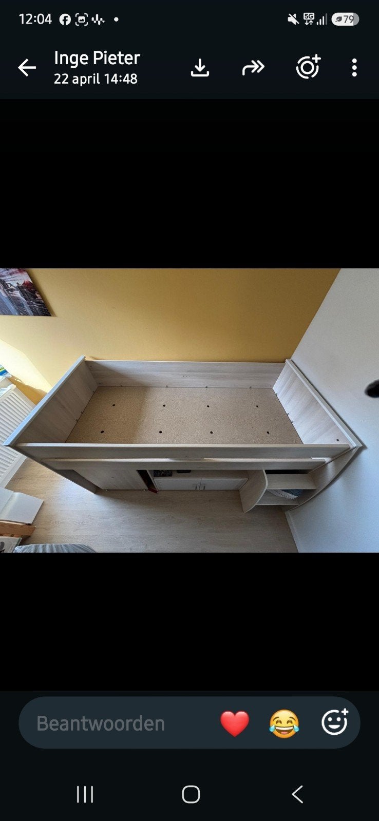 hoogslaper, Kinderen en Baby's, Kinderkamer | Stapelbedden en Hoogslapers, Ophalen, Hoogslaper