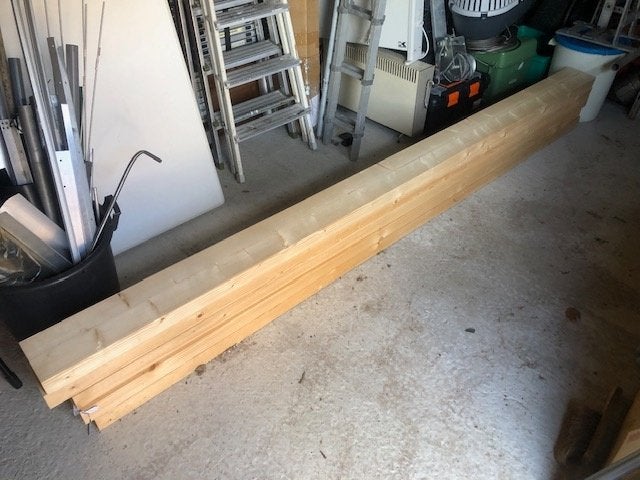 Balk vuren 59x144x270cm geschaafd ( als nieuw)., Doe-het-zelf en Bouw, Hout en Planken, Ophalen, Zo goed als nieuw, 250 tot 300 cm