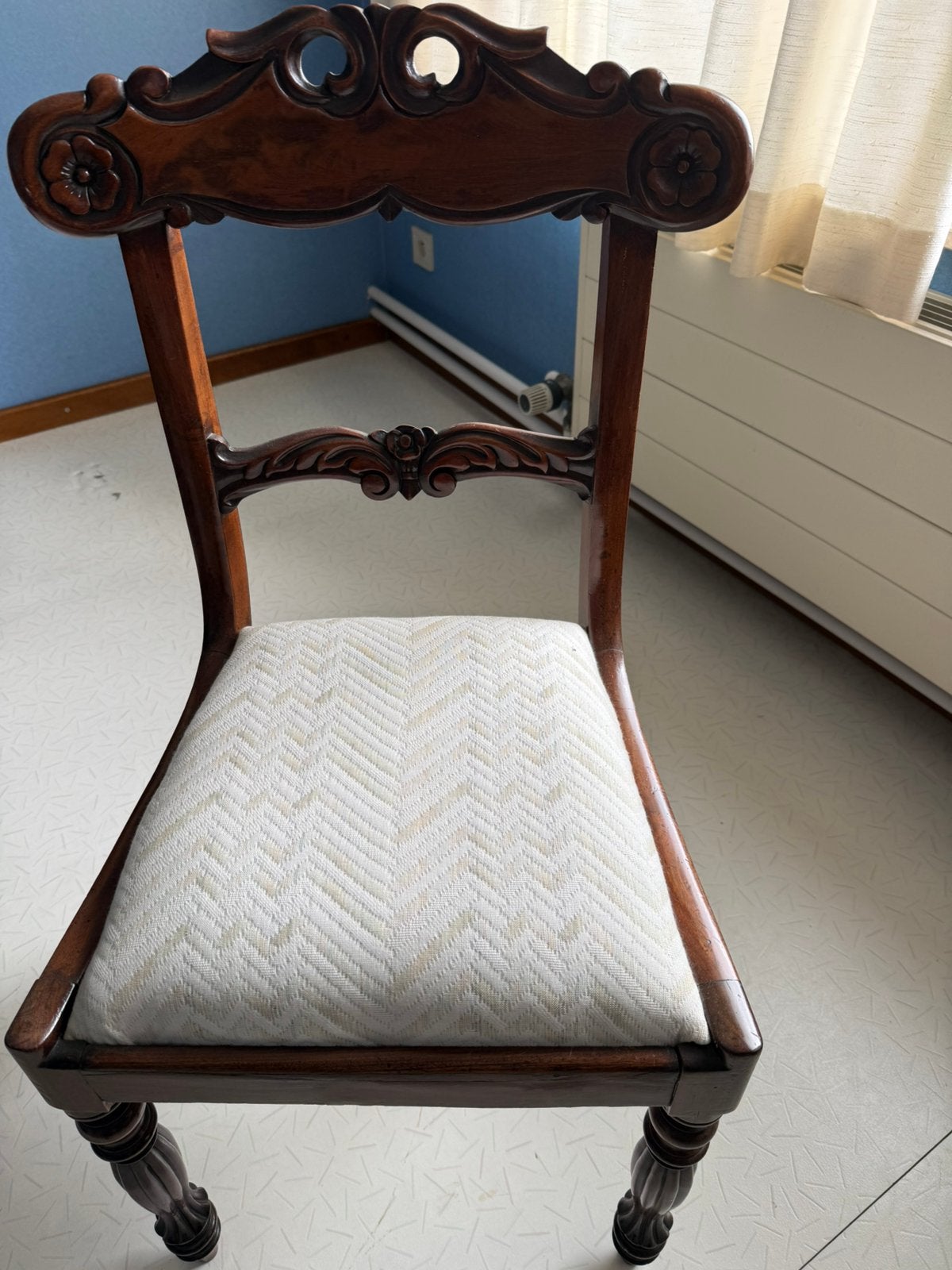 Set van 5 antieke Louis Philippe stoelen, Enlèvement