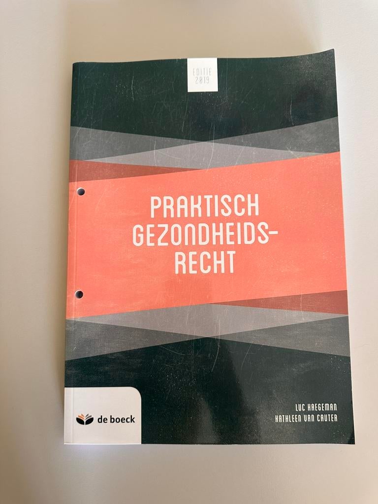 Praktisch gezondheidsrecht, Boeken, Studieboeken en Cursussen, Ophalen, Zo goed als nieuw