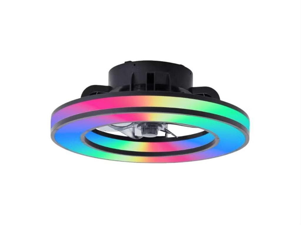 Brilliant Mondello Indoor Zwart – Direct Leverbaar, Electroménager, Ventilateurs, Enlèvement, Ventilateur avec télécommande, Neuf