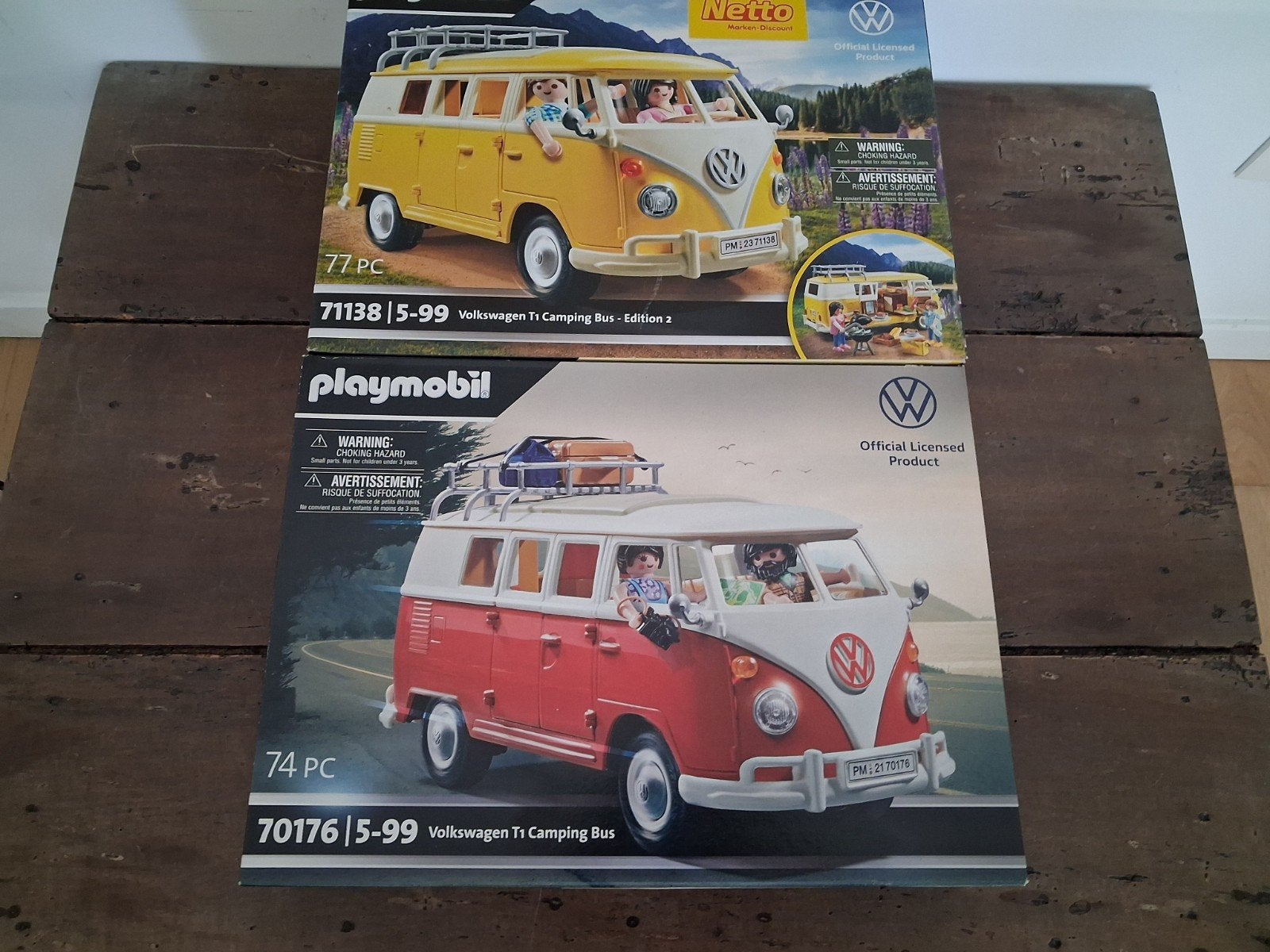 2 Volkswagen T1 busjes - 71138 + 70176, Ophalen of Verzenden