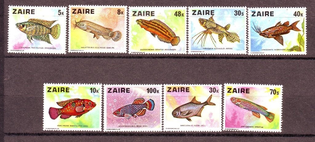 Postzegels Zaire : Diverse reeksen en blokken, Timbres & Monnaies, Timbres | Afrique, Enlèvement ou Envoi, Autres pays, Non oblitéré