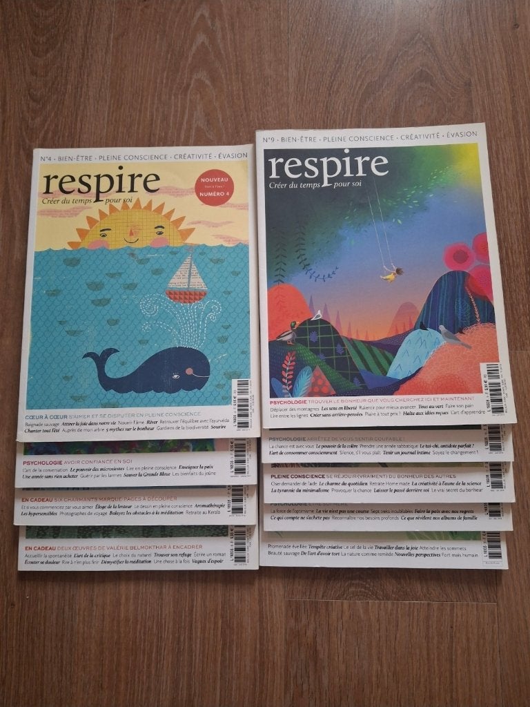Lot de magazines Respire, Enlèvement, 1980 à nos jours, Journal ou Magazine