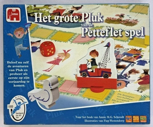 Jumbo Het grote Pluk van de Petteflet spel bordspel compleet, Een of twee spelers, Verzenden, Zo goed als nieuw, Jumbo